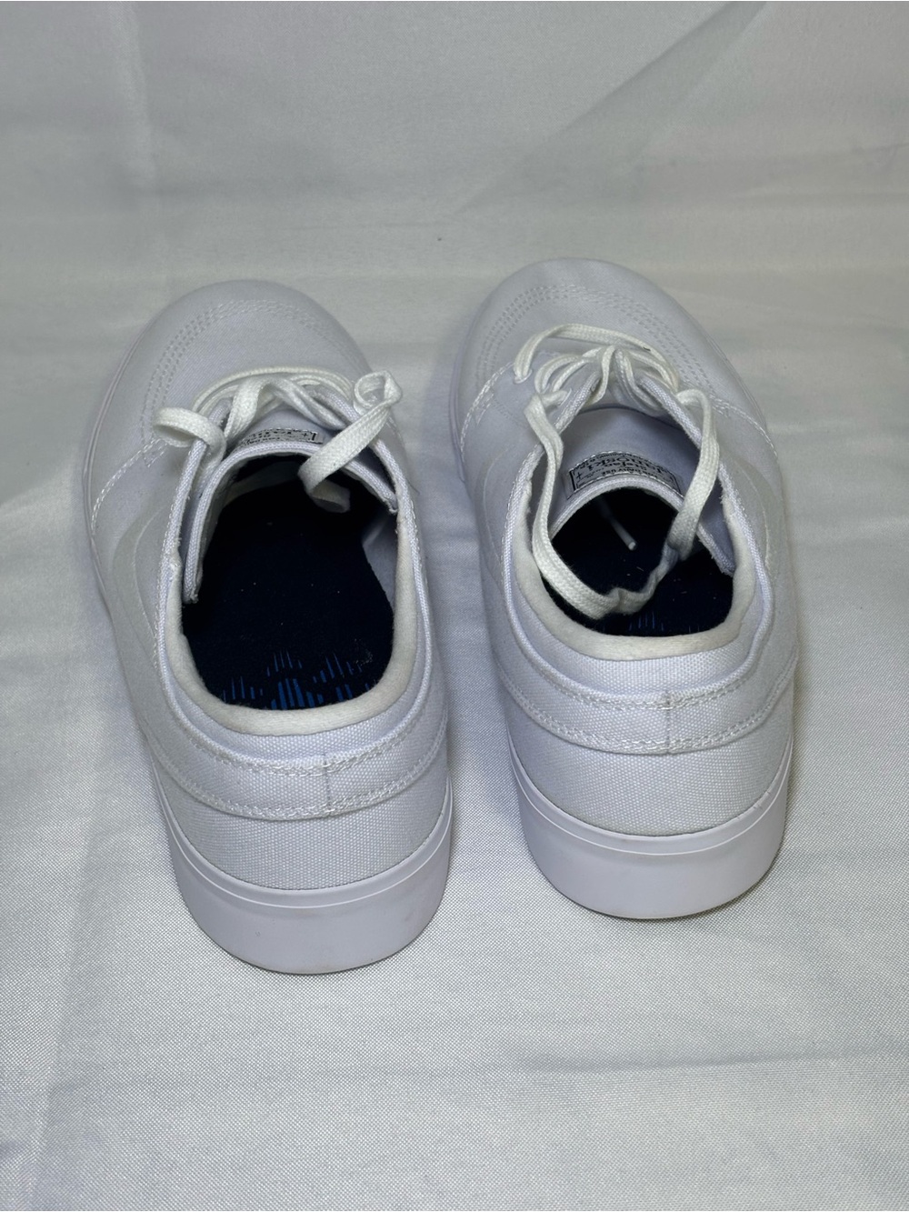 Nike Zoom Stefan Janoski Canvas Zoom Air White Skate Boarding Mend 12 NWOT - Picture 8 of 13